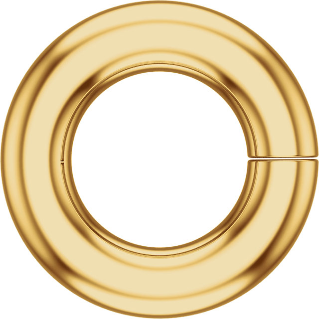 10K Gold 1.6mm ID Round Jump Ring, Heavy Weight