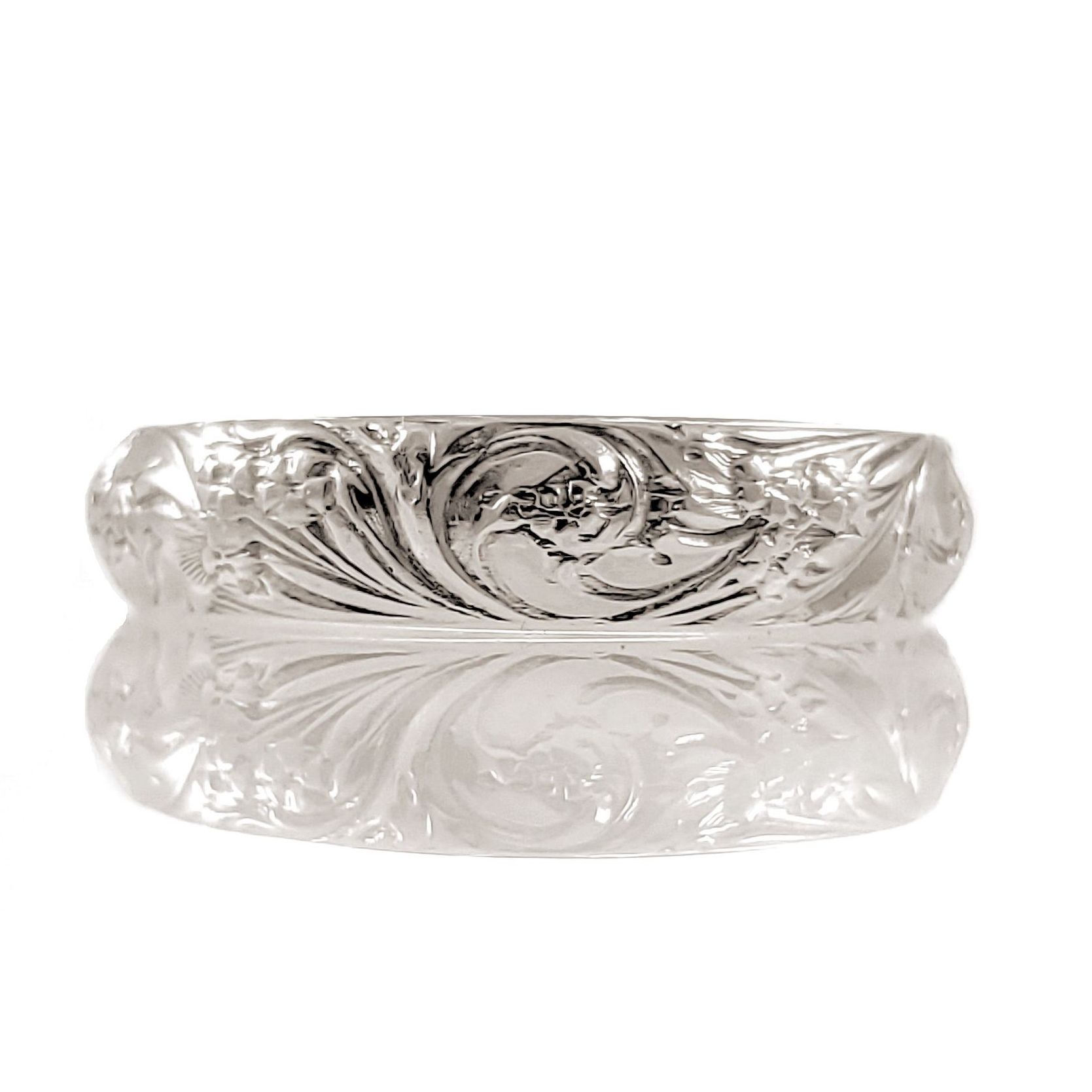 Forget Me Not Sterling Cuff Bracelet