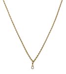 Antique Watch Guard Rope Chain | Victorian Long Chain for Lockets | Lorgnette Chain
