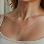 52" Long Antique Rose Gold Watch Guard Chain | Victorian Long Watch Chain | Lorgnette Chain