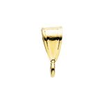 14k Yellow Gold 2.0mm ID Bail with Closed Ring for Pendants