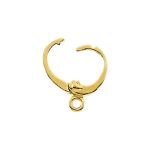 10k Yellow Gold Hinged 5.0mm Enhancer Bail with Ring