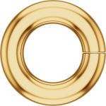 10k Gold Round Jump Ring, Heavy Weight