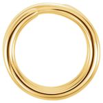 14k Yellow Gold Filled Round Split Ring