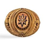 14k Victorian Etruscan Revival Mourning Brooch