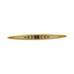 Antique Leaf Designed Cloisonne Enamel Bar Pin | Art Deco Lace Pin