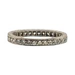 Art Deco Style Platinum .75cttw Diamond Eternity Band