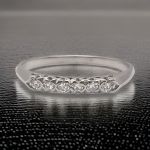 Mid 20th Century Platinum .15cttw Diamond Wedding Band, Sz 9