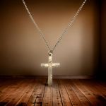 Vintage Childs Cross and Gold Filled Chain | First Communion Cross