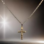 Vintage Sacred Heart of Jesus Medal | Sacred Heart Pendant Necklace | Mid 20th Century