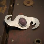 Mid Century Modernist / Artist Silver scarab brooch | Hand Made Scarab Pin