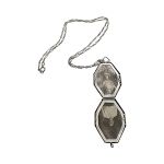 Art Deco Engraved Locket | Vintage 12K Gold Filled Locket