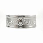 Victorian Style 6.7mm Garland Swag Pattern Band | Stacking Band | Sterling Silver