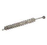 Vintage Paris Souvenir Coin Bracelet | Eiffel Tower | Notre Dame | Le Louvre | Silver Plated Charms