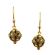 Vintage Style Encrusted Pastel Colored Crystal Ball Dangle Earrings