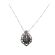 Vintage Siam Sterling Silver Niello Pendant | Mekkalah Goddess of Lightening Necklace