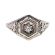 14k Yellow Gold Antique Style Filigree .63ct Moissanite
