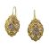 14k Two-tone Filigree Diamond Earrings | Art Deco Style Filigree Earrings
