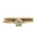 10k .35ct Diamond Engagement Ring and Band | Vintage Style Yellow Gold Wedding Set