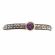 Orange Blossom Rhodolite Garnet Ring | Sterling Silver | Stacking Ring