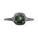 Art Deco Style .50ct Green Tourmaline Filigree Ring in Sterling Silver