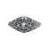 14k Art Nouveau Style Filigree Aquamarine Ring | White Gold