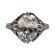 Antique Style Filigree Oval CZ Ring |Art Deco Design 2.55ct Cubic Zirconia | Sterling Silver