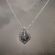Vintage Siam Sterling Silver Niello Pendant | Mekkalah Goddess of Lightening Necklace