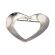 Vintage Sterling Silver Open Heart Brooch