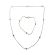 Sterling Silver Beaded Snake Chain Necklace and Bracelet Set