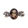 Antique Scottish 10ct Cairngorm Thistle Pin | Smoky Quartz Brooch
