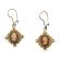 Vintage 900 Silver Italian Cameo Filigree Earrings | Silver Gilt | Shell Cameo