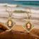 Vintage 900 Silver Italian Cameo Filigree Earrings | Silver Gilt | Shell Cameo