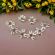 Hand Made Sterling Silver Floral Bracelet and Pins | Navajo Artisan | Dogwood Flower
