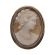 1940s 900 Silver Italian Shell Cameo Brooch | Vintage Cameo Pin