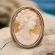 1940s 900 Silver Italian Shell Cameo Brooch | Vintage Cameo Pin