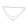 52" Long Antique Rose Gold Watch Guard Chain | Victorian Long Watch Chain | Lorgnette Chain