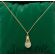 Floating Opal Pendant - Retro 12kGF Opal Sphere Necklace - Vintage 1940s Opal Chip Globe Pendant