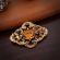 Victorian Rococo Style 7.5ct Citrine Brooch | Antique Repousse citrine pin | Pinchbeck