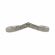 14k White Gold .13 ctw Diamond Pave' Contoured Wedding Band | 'V' Shaped Arched Diamond Band
