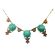 Victorian Style Czech Jade Matrix Glass Necklace | Vintage Peking Glass Necklace