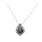 Vintage Siam Sterling Silver Niello Pendant | Mekkalah Goddess of Lightening Necklace