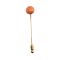 10k Antique Button Coral Stick Pin | Victorian Coral Scarf Pin