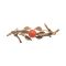 Antique Italian Button Coral Branch Brooch | 800 Silver Gilt