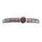 Orange Blossom Rhodolite Garnet Ring | Sterling Silver | Stacking Ring