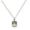 5.40ct Green Amethyst Scroll Pendant w/ Chain in Sterling Silver