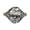 Antique Style Filigree Oval CZ Ring |Art Deco Design 2.55ct Cubic Zirconia | Sterling Silver