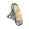 Art Nouveau Blister Pearl Ring | Sterling Silver Filigree