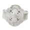 Antique Coin Silver Engraved Cuff Bracelet | Victorian Silver Cuff