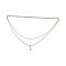 52" Long Antique Rose Gold Watch Guard Chain | Victorian Long Watch Chain | Lorgnette Chain